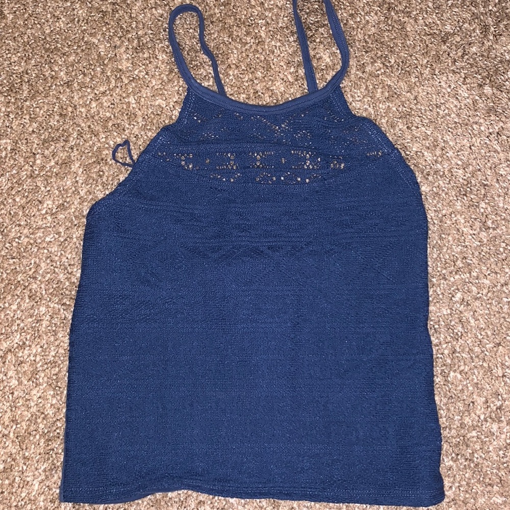 Navy blue halter top
